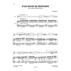 &OElig;uvres fran&ccedil;aises choisies pour fl&ucirc;te et piano : Selected French Works - &Eacute;dition de Bruno Jouard